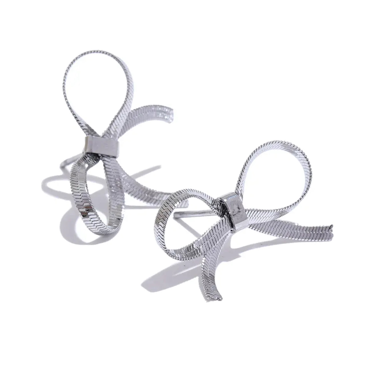 Small Bow Stainless Steel Earrings - Sednna #Brazilianproducts