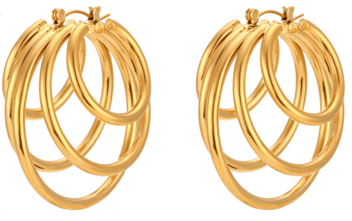 Hoops Layers Earrings - Sednna #Brazilianproducts