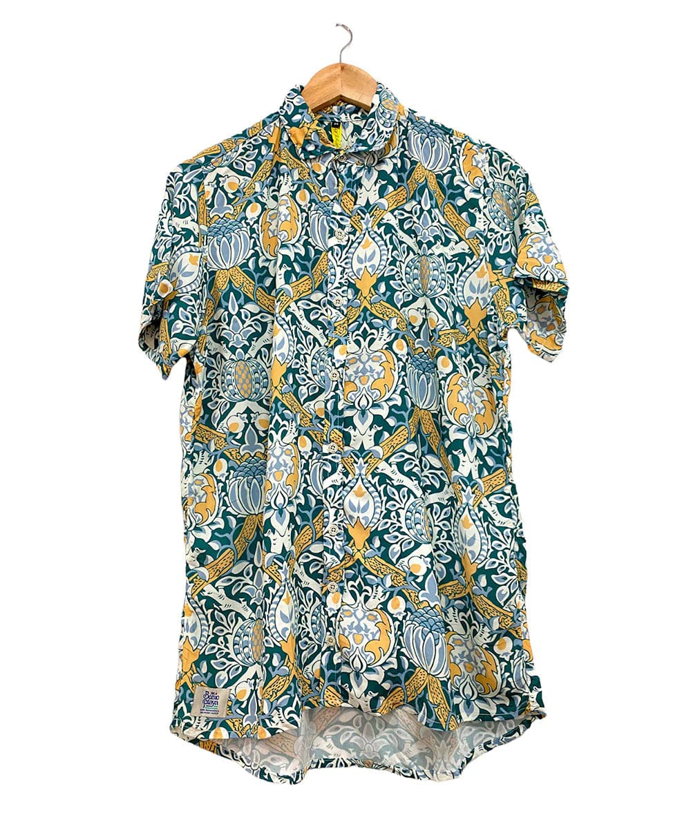Bohioplaya Beach Shirt Mane Pattern Hawaiian Shirt