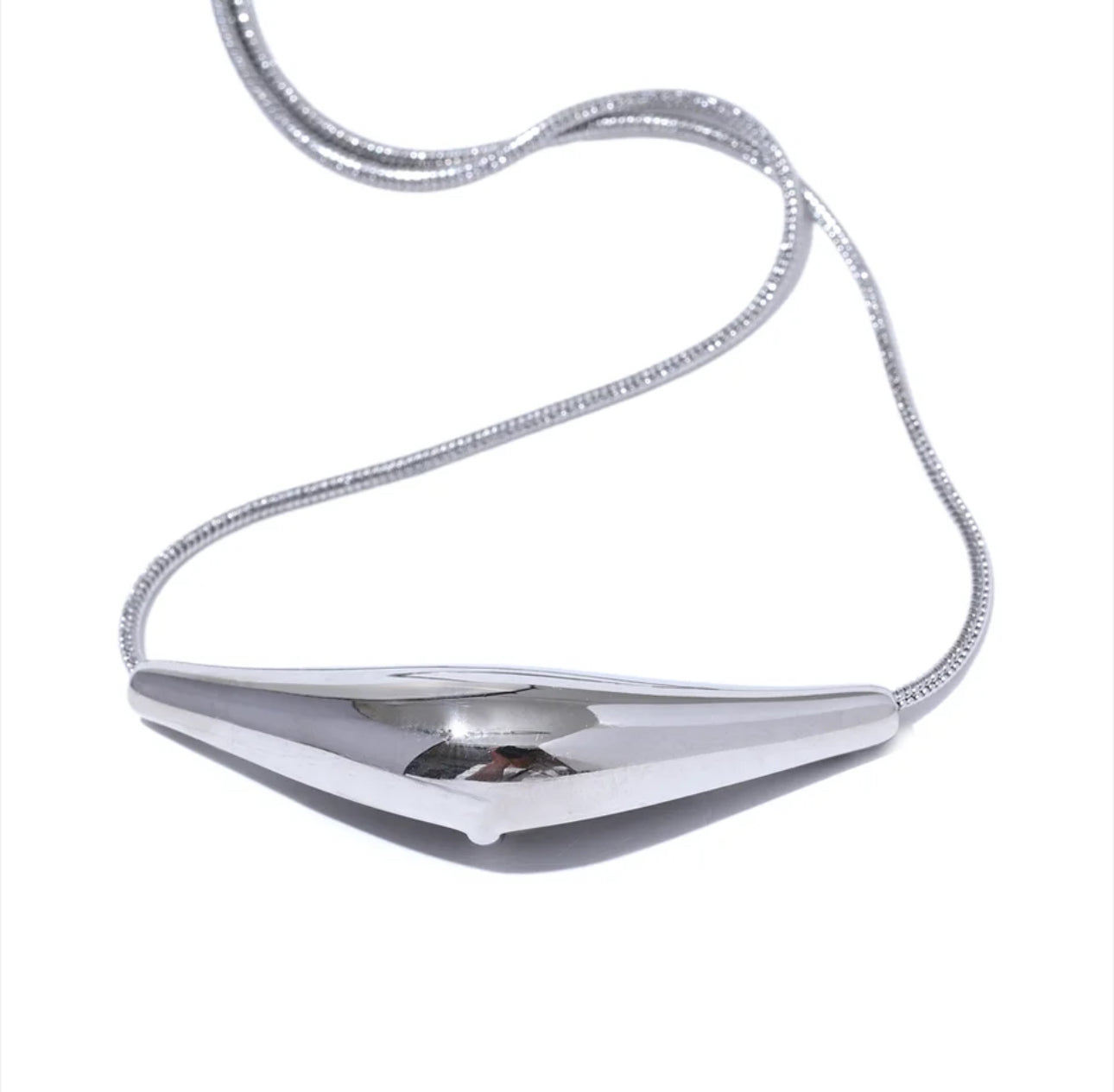 Plate Pendant Stainless Steel Gold Plated Necklace - Sednna #Brazilianproducts