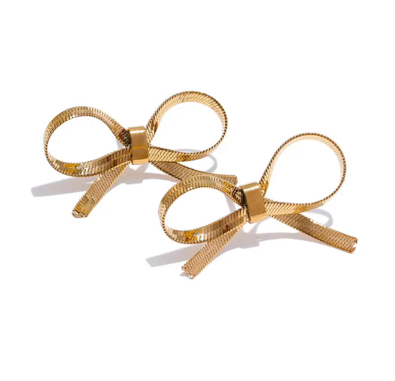 Small Bow Stainless Steel Earrings - Sednna  #Brazilianproducts