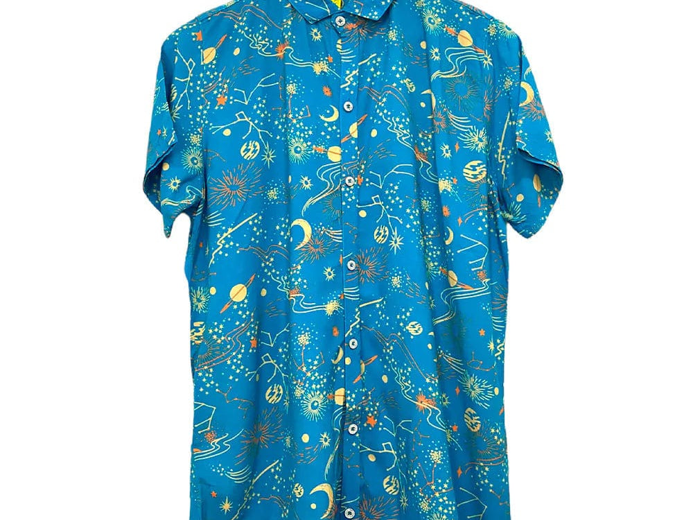 Bohioplaya Shirt Small / Blue Heaven Alegria Celeste Hawaiian Shirt