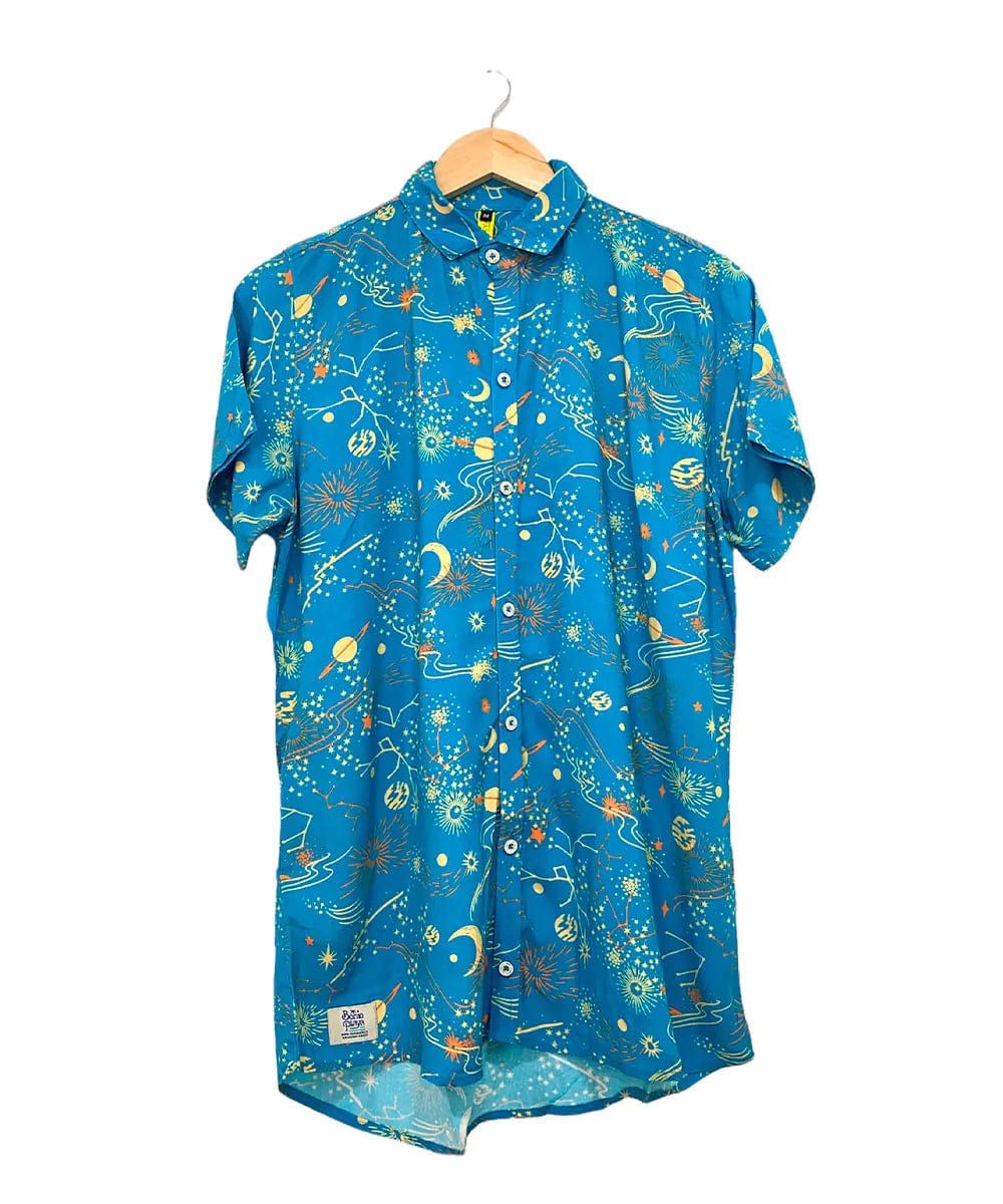 Bohioplaya Shirt Small / Blue Heaven Alegria Celeste Hawaiian Shirt