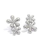stainless steel hypoallergenic earrings gold plated