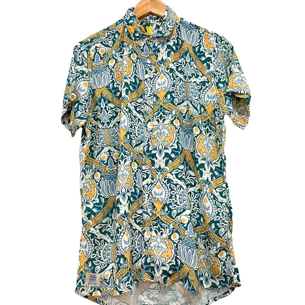 Bohioplaya Beach Shirt Mane Pattern Hawaiian Shirt