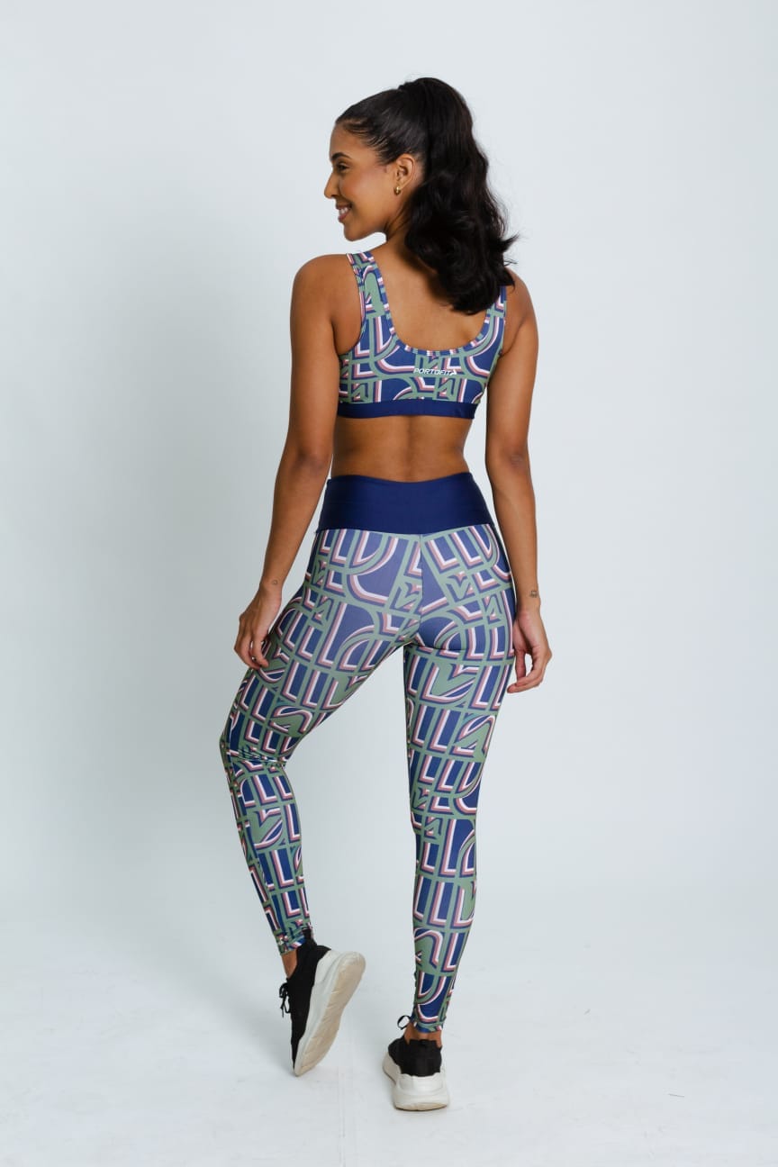 Portofit Fitness Outfits Spry Tops and Leggings Set